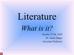 What is literature?