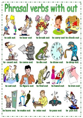 Плакат - Phrasal Verbs with out