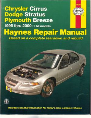 Dodge Stratus/Chrysler Cirrus/Plymouth Breeze 1995-2000г.в. HAYNES repair manual