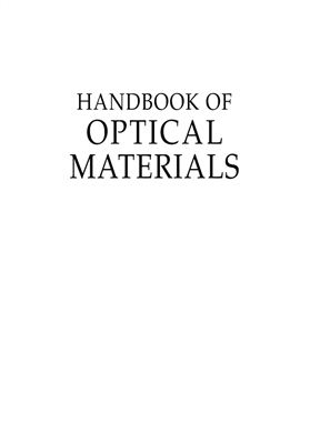 Weber M.J. Handbook of optical materials