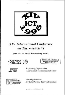 Proceeding of the 14th International Conference of Thermoelectrics (ICT'95)