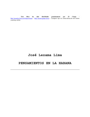 Lezama Lima José. Pensamientos en La Habana