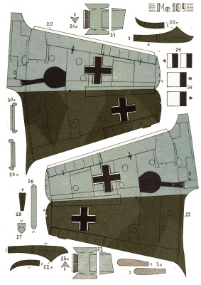 Messersmitt Me-109 bf от Maly Modelarz