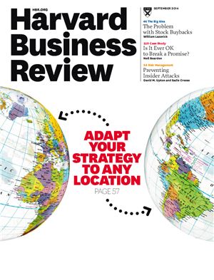 Harvard Business Review 2014 №09 September