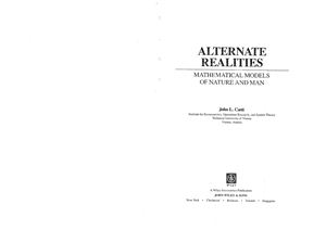Casti J.L. Alternate Realities: Mathematical Models of Nature and Man