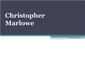 Marlowe Christopher