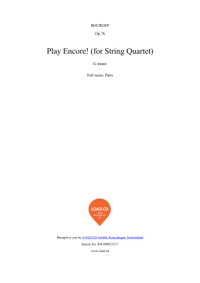 Bouroff S. Play Encore! Oр. 7b (for String Quartet)