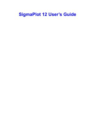 SigmaPlot for Windows. Version 12.2 + User's Guide