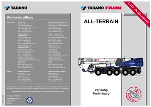 Вседорожный автомобильный кран Tadano Faun ATF 130G-5 (Техническое описание + Чертеж)