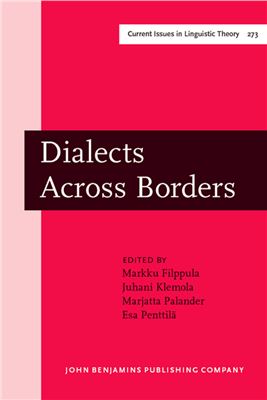 Filppula M., Klemola J., Palander M., Penttila E. (editors) Dialects Across Borders