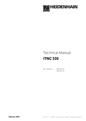 ITNC 530. Technical Manual Heidenhain