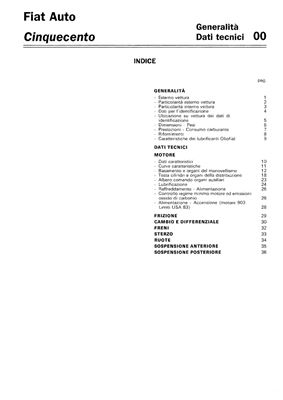 FIAT Cinquecento Workshop Manual
