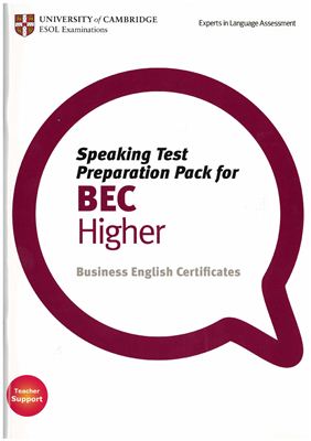 Speaking Test Preparation Pack for BEC Higher