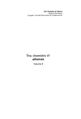 Zabicky J. (ed.) The chemistry of alkenes. V.2 [The chemistry of functional groups]
