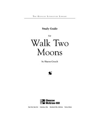Study guide. Walk Two Moons by Sharon Creech