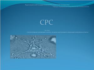 Презентация - Антигенпредставляющие клетки, их роль в регуляции и индукции иммунного ответа