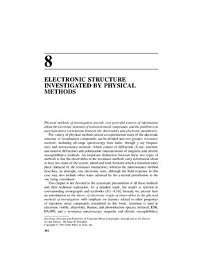 Bersuker I.B. Electronic Structure and Properties of Transition Metal Compounds: Introduction to the Theory