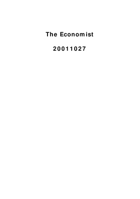 The Economist 2001.10 (October 27 - November 03)