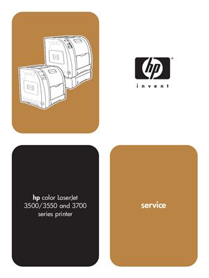 HP Color LaserJet 3500/3550 and 3700 series printer. Service Manual