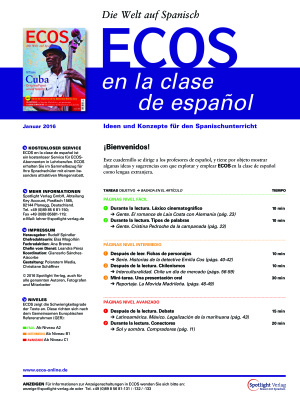 Ecos en la clase de español 2016 №01 (Методическая разработка для преподавателей)