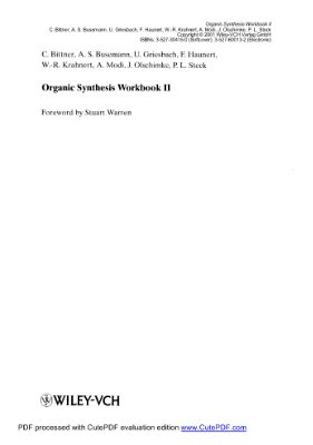Bittner C. et all. Organic Synthesis Workbook II