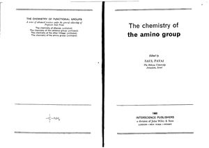 Patai S. (ed.) The chemistry of the amino group [The chemistry of functional groups]