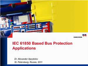 IEC 61850 Based Bus Protection Applications