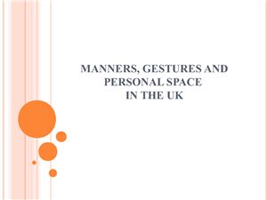 Manners in the UK