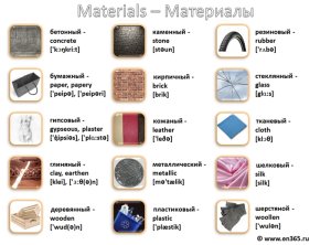 Materials - Материалы