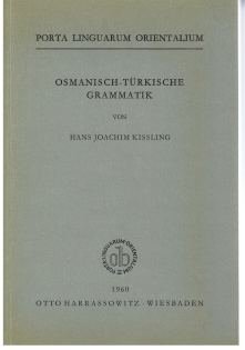 Kissling H.J. Osmanisch-türkische Grammatik