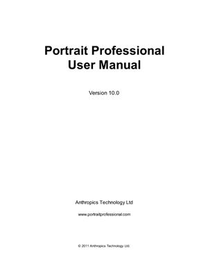 Portrait Professional 10. User Manual