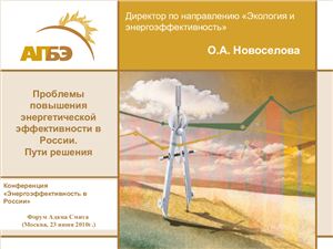Новоселова О.А. Проблемы повышения энергетической эффективности в России