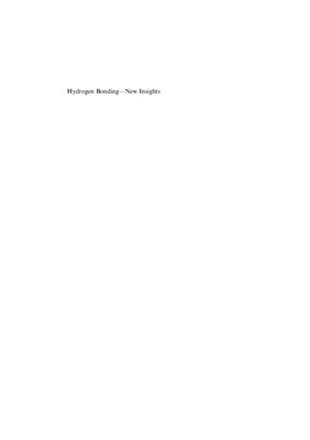 Grabowski S.J. Hydrogen Bonding-New Insights