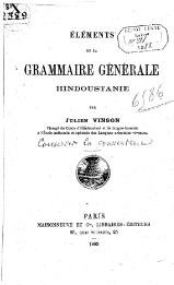 Vinson J. Éléments de la grammaire générale hindoustanie