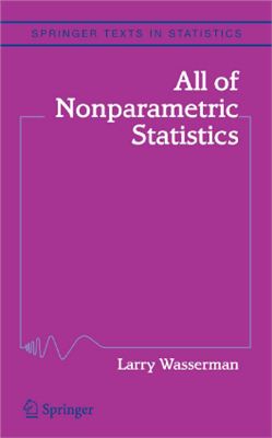 Larry Wasserman. All of Nonparametric Statistics