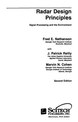 Nathanson F.E., Reilly J.P., Cohen M.N. Radar Design Principles