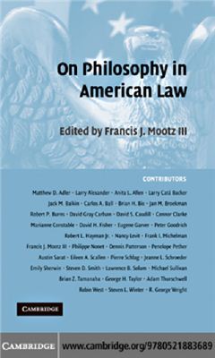 Francis J. Mootz III, On Philosophy in American Law