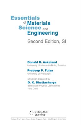 Askeland D.R., Fulay P.P. Essentials of Materials Science &amp; Engineering