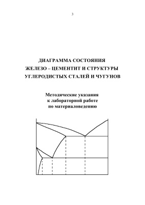 Матюхин В.И., Корытов М.С. Диаграмма состояния железо-цементит и структуры углеродистых сталей и чугунов