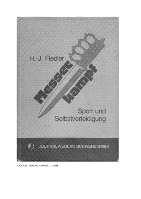 Fiedler H.J. Messer - Kampf. Sport und Selbstverteidigung