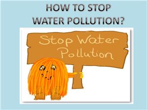 How to stop water pollution