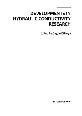 Dikinya Oagile (ed.). Developments in Hydraulic Conductivity Research