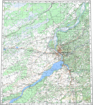 Топографическая карта N-44-2