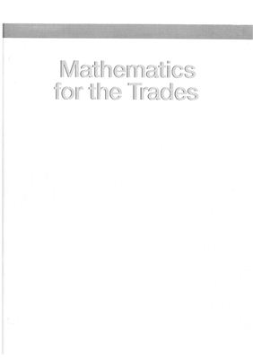 Carman R.A., Saunders H.M. Mathematics for the Trades: A Guided Approach