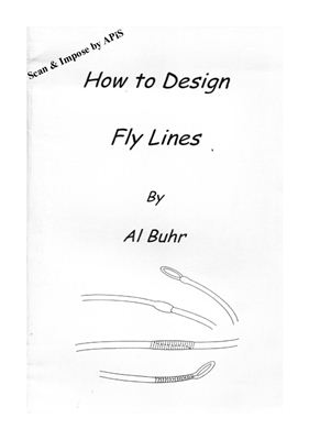 Al Buhr. How to Design Fly Lines