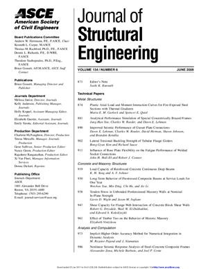 Journal of Structural Engineering 2008 №06