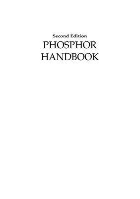 Yen W.M., Shionoya S., Yamamoto H. (eds.) Phosphor Handbook