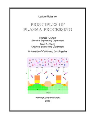 Chen F. Principles of plasma processing
