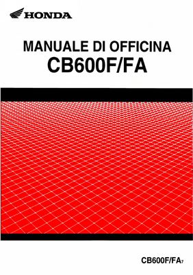 Manuale di officina CB600F/FA