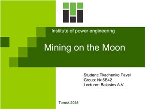 Mining on the Moon